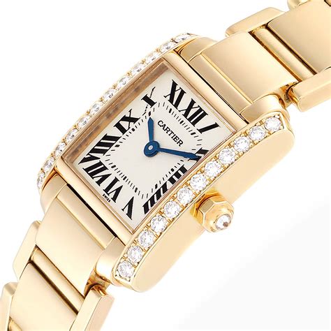 gold diamond cartier watch|cartier watches for women.